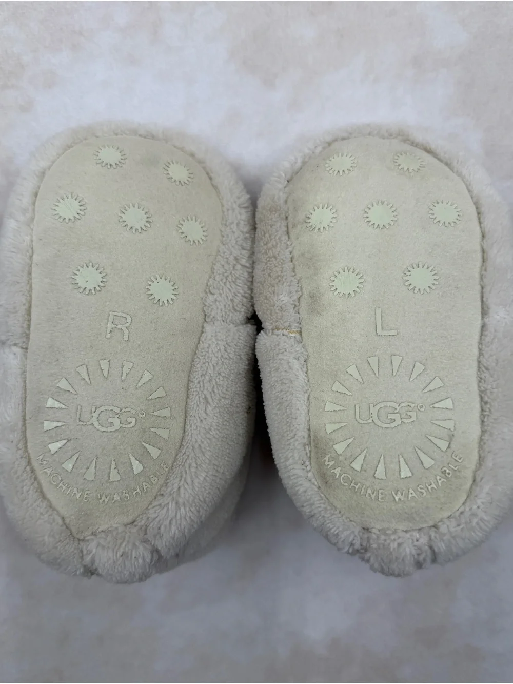 UGG Cozy Plush Baby Booties - Cream